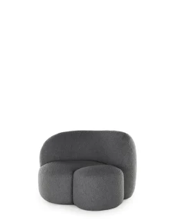 Best Kartell Aaland armchair tissu bouclé new stretch GRIS