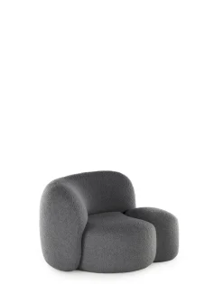 Best Kartell Aaland armchair tissu bouclé new stretch GRIS