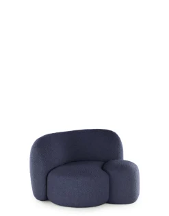 Online Kartell Aaland armchair tissu bouclé new stretch BLEU