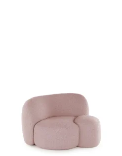 Best Kartell Aaland armchair tissu bouclé new stretch ROSE