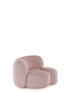 Best Kartell Aaland armchair tissu bouclé new stretch ROSE