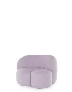 Clearance Kartell Aaland armchair tissu gorgone LILAS