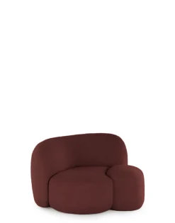 Outlet Kartell Aaland armchair tissu gorgone BORDEAUX