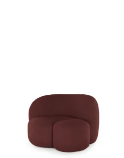 Outlet Kartell Aaland armchair tissu gorgone BORDEAUX