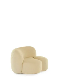 Clearance Kartell Aaland armchair tissu gorgone CREME