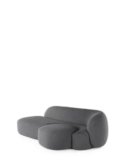 New Kartell Aaland canapé tissu bouclé new stretch GRIS