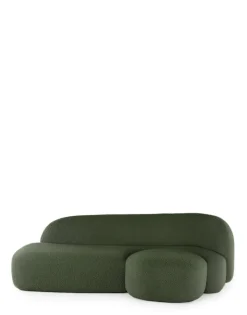 Hot Kartell Aaland canapé tissu bouclé new stretch VERT