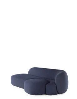 Kartell Aaland canapé tissu bouclé new stretch BLEU