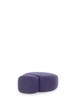 Hot Kartell Aaland pouf tissu bouclé new stretch INDIGO