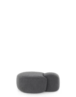 Best Kartell Aaland pouf tissu bouclé new stretch GRIS