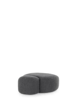 Best Kartell Aaland pouf tissu bouclé new stretch GRIS