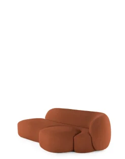 Hot Kartell Aaland sofa tissu gorgone ROUILLE