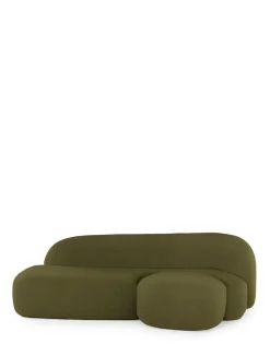Discount Kartell Aaland sofa tissu gorgone VERT