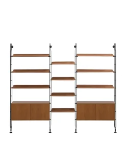 Sale Kartell Adam wood avec rangement BOIS FONCÉ/NOIR