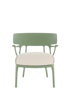 Clearance Kartell A.i. lounge bouclé BLANC