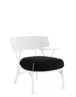 Online Kartell A.i. lounge bouclé NOIR