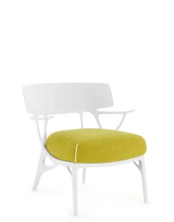 Best Kartell A.i. lounge bouclé JAUNE