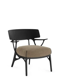 Clearance Kartell A.i. lounge bouclé DOVE GRAY