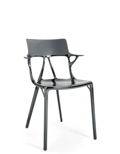 Sale Kartell A.i. metal (2 chaises) TITANE