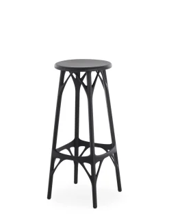 Kartell A.i. stool light 75 cm (2 tabourets) NOIR