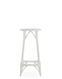 Hot Kartell A.i. stool light 65 cm (2 tabourets) BLANC
