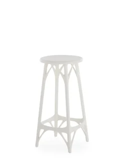 Hot Kartell A.i. stool light 65 cm (2 tabourets) BLANC