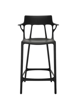 Outlet Kartell A.i. stool recycled NOIR