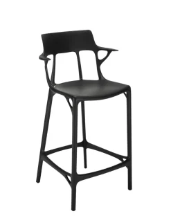 Outlet Kartell A.i. stool recycled NOIR