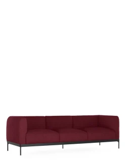 Kartell Asia sofa three-seater (bouclè) BURGUNDY