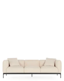 Clearance Kartell Asia sofa three-seater (cotone structure) BLANC