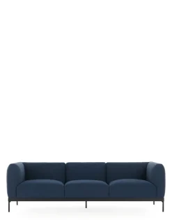 Best Kartell Asia sofa three-seater (cotone plain) BLEU