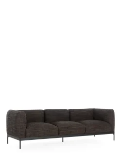 Clearance Kartell Asia sofa three-seater (cotone structure) GRIS NOIR
