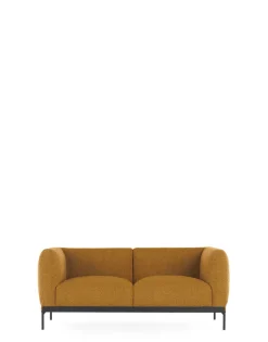 Outlet Kartell Asia sofa two-seater (bouclè) MOUTARDE