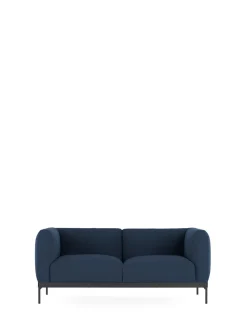 Discount Kartell Asia sofa two-seater (cotone plain) BLEU