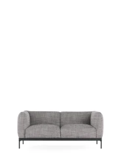 Online Kartell Asia sofa two-seater (cotone structure) BLANC NOIR