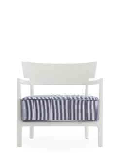 New Kartell Cara mat outdoor BLANC/BLEU