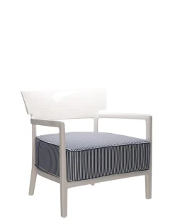 Online Kartell Cara outdoor IVOIRE/FIBRE TEINTÉE BLEU