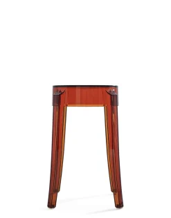 Kartell Charles ghost 46 cm (2 tabourets) AMBRE