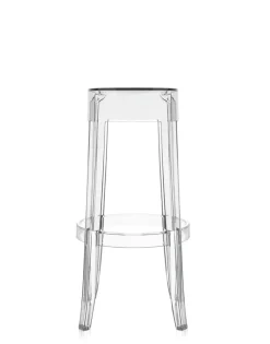 New Kartell Charles ghost 75 cm (2 tabourets) CRISTAL