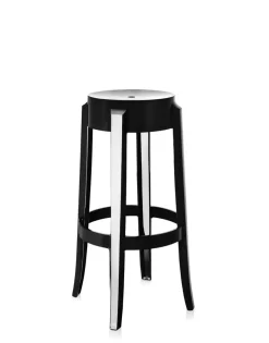 Best Kartell Charles ghost 75 cm (2 tabourets) NOIR