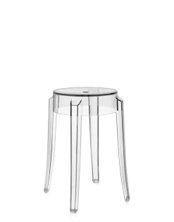 New Kartell Charles ghost 46 cm (2 tabourets) CRISTAL