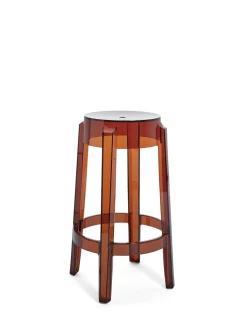 Hot Kartell Charles ghost 65 cm (2 tabourets) AMBRE