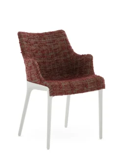 New Kartell Eleganza nia peony plain BURGUNDY BOUCLÉ