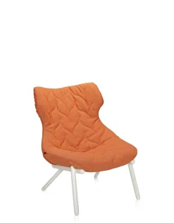 Outlet Kartell Foliage armchair trevira TREVIRA ORANGE