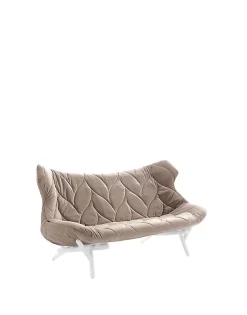 Online Kartell Foliage sofa velvet DOVE GRAY