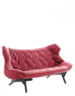 Discount Kartell Foliage sofa velvet ROUGE CARDINAL