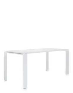 Discount Kartell Four outdoor PLATEAU BLANC/PIED BLANC