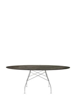 Outlet Kartell Glossy marble oval BRONZE ANCIEN