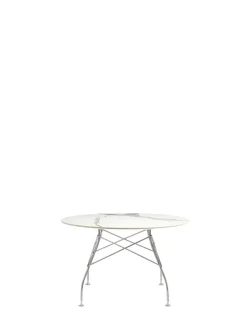 Best Kartell Glossy marble round MARBRE BLANC
