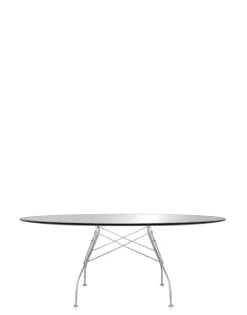 Sale Kartell Glossy oval VERRE NOIR